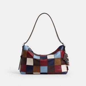 Alter/Ego Slouchy Shoulder Bag In Checkerboard Upcrafted Leather MULTI 1